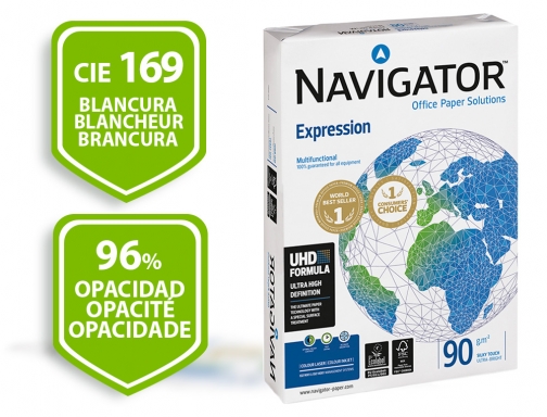 Papel fotocopiadora Navigator Din A4 90 gramos paquete de 500 hojas NAV-90-A4 , blanco, imagen 2 mini