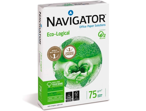 Papel Fotocopiadora Navigator Eco Logical Din A4 75 Gramos Paquete De 500 Pw2188 , Blanco, imagen 4 mini