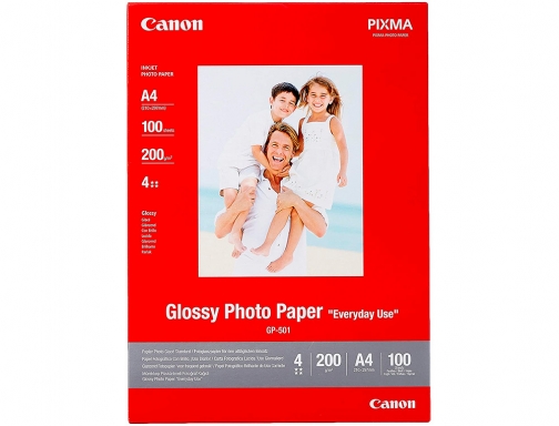 Papel fotografico Canon pixma brillo Din A4 200g m2 ink-jet paquete de 0775B001 , blanco, imagen 2 mini