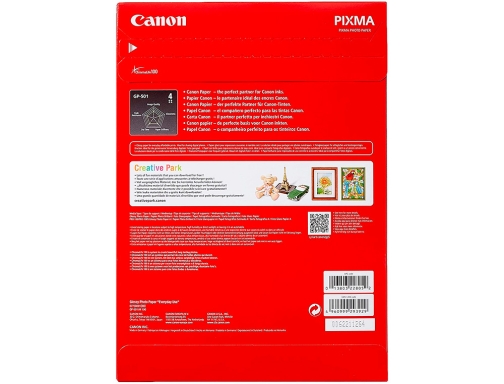 Papel fotografico Canon pixma brillo Din A4 200g m2 ink-jet paquete de 0775B001 , blanco, imagen 3 mini