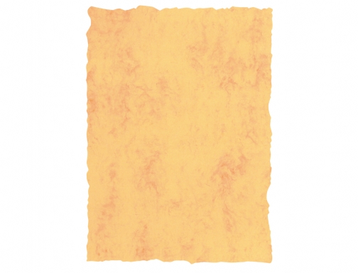 Papel pergamino Din A4 200 gr color marmol amarillo paquete de 25 Michel 2602, imagen 2 mini