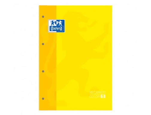 Recambio color 1 Oxford Din A4+ 80 hojas 90 gr cuadro 5 400123675 , amarillo, imagen 5 mini