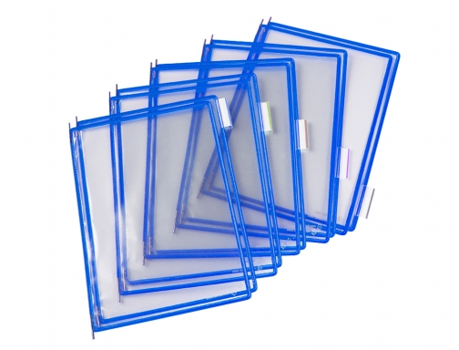 Funda para portacatalogo Tarifold Din A4 color azul pack de 10 unidades 114001, imagen 2 mini