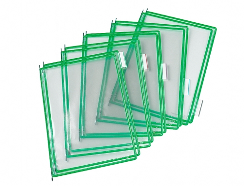 Funda para portacatalogo Tarifold Din A4 color verde pack de 10 unidades 114005, imagen 2 mini