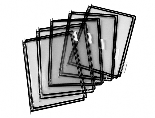 Funda para portacatalogo Tarifold Din A4 color negro pack de 10 unidades 114007, imagen 2 mini