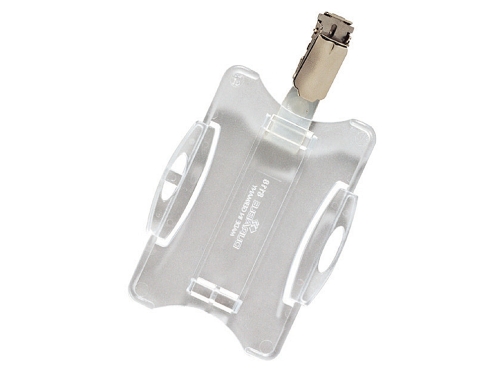 Identificador con pinza giratoria Durable utilizacion vertical horizontal 54x85 mm 811819, imagen 2 mini