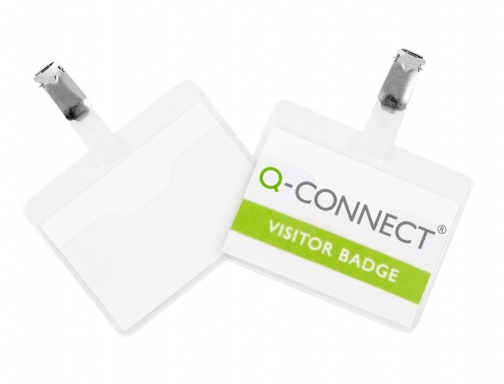 Identificador con pinza Q-connect KF01560 60x90 mm con apertura superior, imagen 2 mini