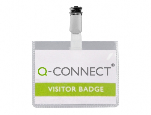 Identificador con pinza Q-connect KF01562 60x90 mm cerrada, imagen 4 mini