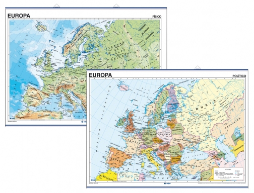 Mapa mural europa fisico politico 140x100 cm Edigol edicione 401, imagen 2 mini