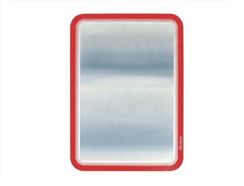 Marco porta anuncios Tarifold magneto Din A4 dorso adhesivo removible color rojo 194953, imagen 2 mini