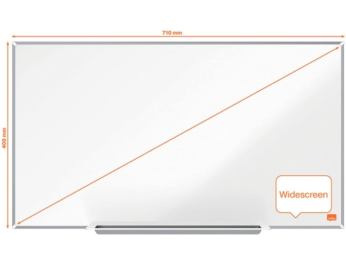 Pizarra blanca Nobo ip pro 32- lacada magnetica 710x400 mm 1915253, imagen 4 mini