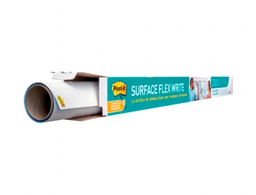 Pizarra blanca Post-it super sticky flex adhesiva removible rollo 91,4x121,9 cm 7100197624, imagen 3 mini