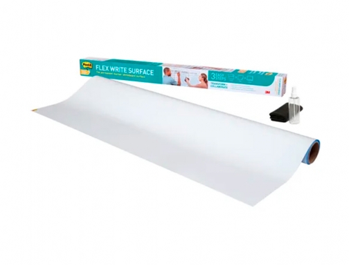 Pizarra blanca Post-it super sticky flex adhesiva removible rollo 91,4x121,9 cm 7100197624, imagen 4 mini