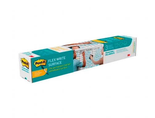 Pizarra blanca Post-it super sticky flex adhesiva removible rollo 60,9x91,4 cm 7100197625, imagen 2 mini