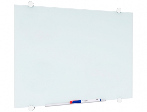 Pizarra blanca Q-connect cristal magnetica marco aluminio 90x60 cm KF11313, imagen 3 mini