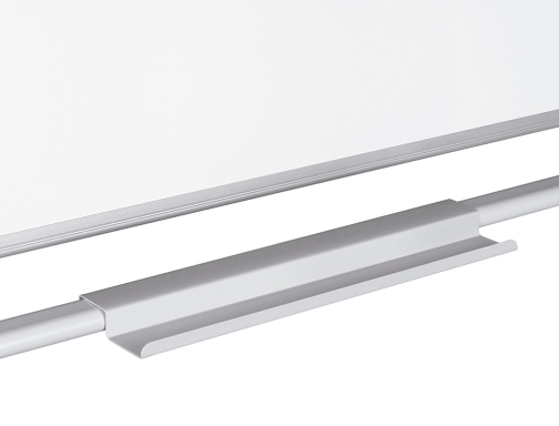 Pizarra blanca Qconnect doble cara melamina marco de aluminio 120x90 cm giratoria KF03581, imagen 4 mini
