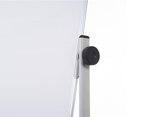 Pizarra blanca Qconnect doble cara melamina marco de aluminio 120x90 cm giratoria KF03581, imagen 5 mini