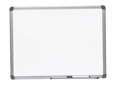 Pizarra blanca Rocada lacada magnetica marco aluminio con cantoneras 45x60 cm 6400, imagen 3 mini