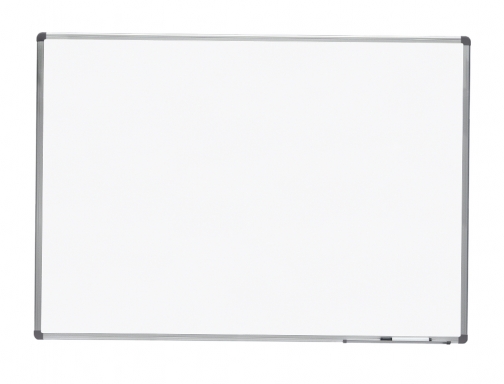 Pizarra blanca Rocada lacada magnetica marco aluminio con cantoneras 90x120 cm 6404, imagen 3 mini
