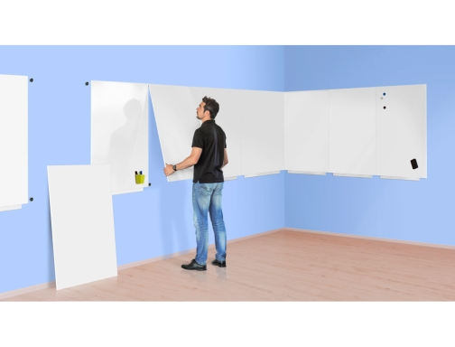 Pizarra blanca Rocada skinwhiteboard pro lacada magnetica 100x150 cm 6521PRO, imagen 3 mini