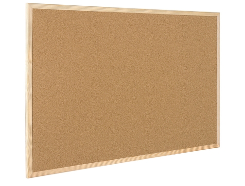 Pizarra corcho Qconnect 120x90 cm marco de madera KF26114, imagen 3 mini