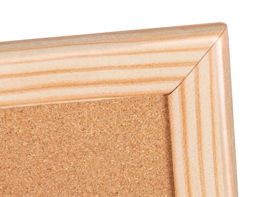 Pizarra corcho Qconnect 120x90 cm marco de madera KF26114, imagen 4 mini