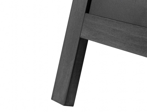 Pizarra negra Liderpapel caballete doble cara de madera con superficie para rotuladores 54721, imagen 5 mini