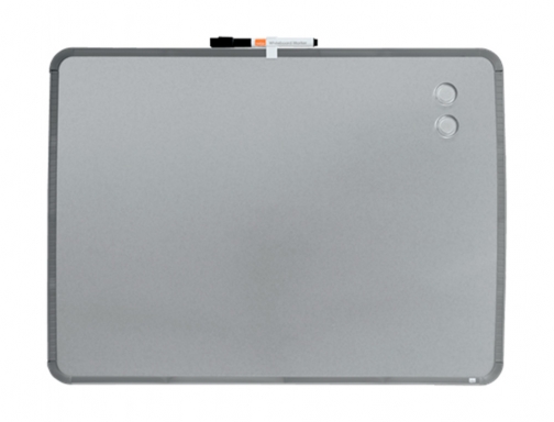 Pizarra Nobo magnetica para el hogar acero marco slim plata 430x580 mm QB05742C, imagen 2 mini