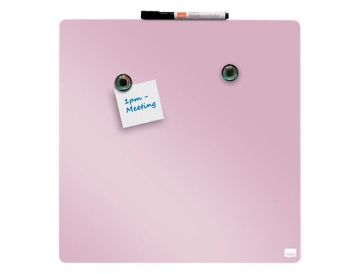 Pizarra Nobo magnetica para el hogar color rosa 360x360 mm 1915623, imagen 5 mini