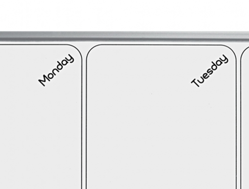 Planificador semanal Nobo magnetico + tablero corcho horizontal con marco de aluminio 1903780, imagen 4 mini