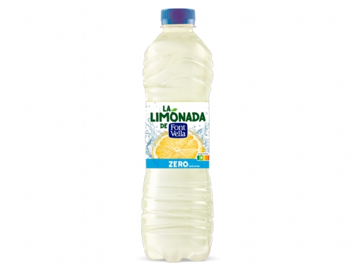 Agua mineral natural Font vella lim0nada zero con zumo de limon botella 159164, imagen 2 mini