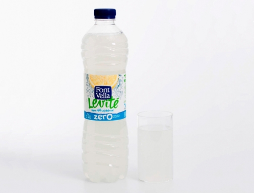 Agua mineral natural Font vella lim0nada zero con zumo de limon botella 159164, imagen 3 mini