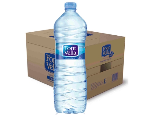 Agua mineral natural Font vella botella sant hilari 1,5 l FV1.5L, imagen 3 mini