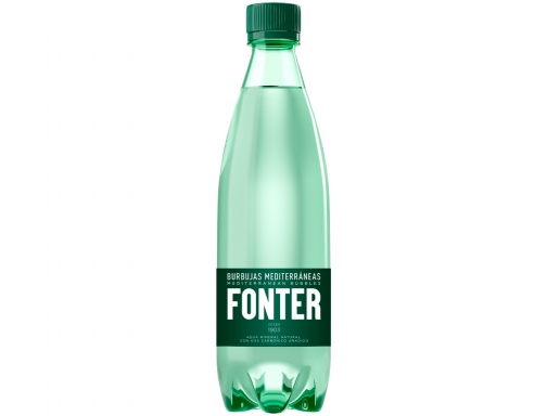 Agua mineral natural con gas Fonter botella de 500ml 50187, imagen 2 mini