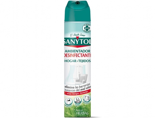 Ambientador Sanytol desinfectante para hogar y tejidos spray bote de 300 ml 84773, imagen 2 mini