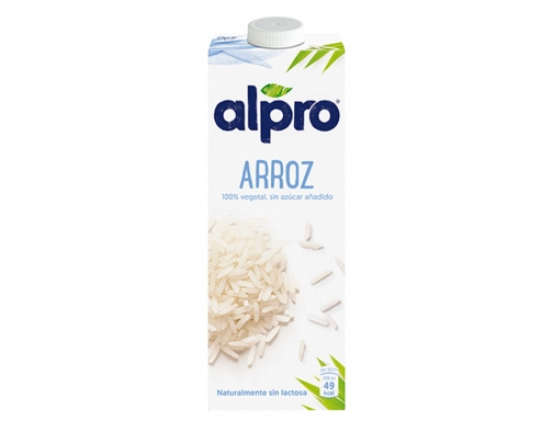 Bebida de arroz Alpro 100% vegetal sin azucar con calcio y vitaminas 139073, imagen 2 mini