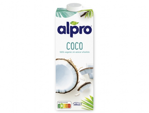 Bebida de coco con arroz Alpro 100% vegetal sin azucar con calcio 182493, imagen 2 mini