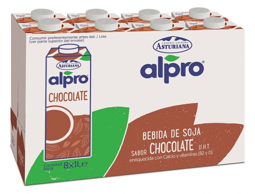 Bebida de soja Alpro alta en proteinas sabor chocolate con calcio y 170239, imagen 3 mini