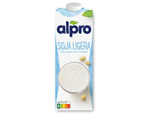 Bebida de soja Alpro ligera 100% vegetal rica en proteina con calcio 182491, imagen 2 mini