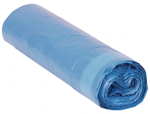 Bolsa basura domestica azul 52x60cm galga 70 rollo de 20 unidades Blanca 10020208, imagen 2 mini