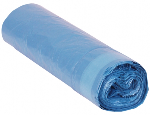 Bolsa basura domestica azul cierra facil 55x60 galga 120 rollo de 20 Blanca 044109, imagen 2 mini