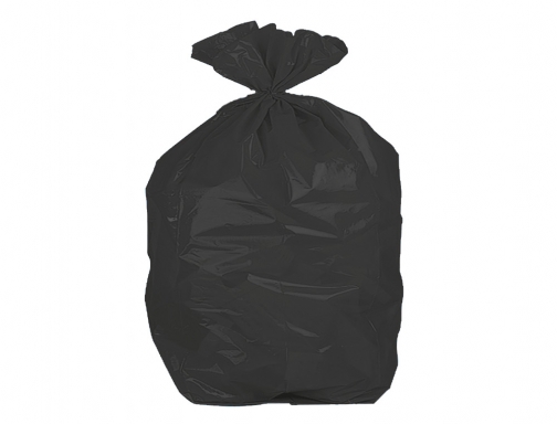 Bolsa basura domestica negra 54x60 galga 100 rollo de 25 unidades Blanca 044104, imagen 3 mini