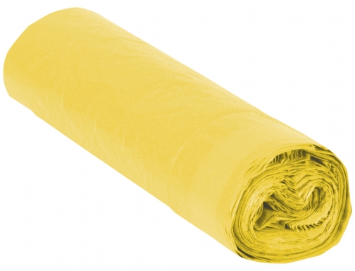 Bolsa basura industrial amarilla 85x105cm galga 110 rollo de 10 unidades Blanca 10020306, imagen 2 mini