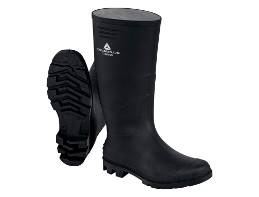 Botas Deltaplus de seguridad stone pvc negro suela de tacos talla 38 STONEOBNO38, imagen 4 mini