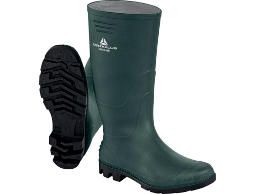 Botas Deltaplus de seguridad stone pvc verde suela de tacos talla 38 STONEOBVE38, imagen 3 mini