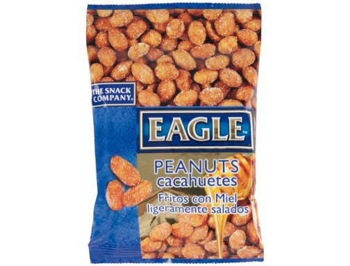 Cacahuetes fritos con miel Eagle snacks ligeramente salados bolsa 75 gr 63931, imagen 2 mini