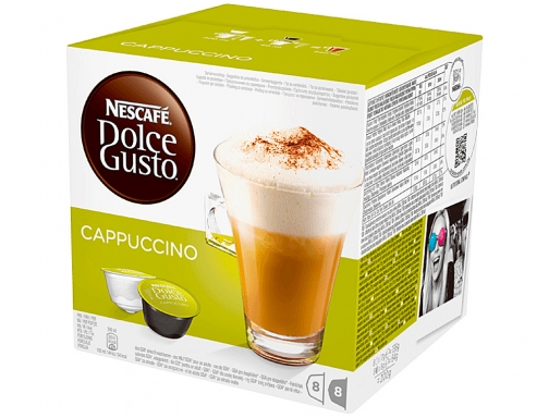Cafe dolce gusto capuchino monodosis caja de 8 unidades Nescafe 12371536, imagen 2 mini