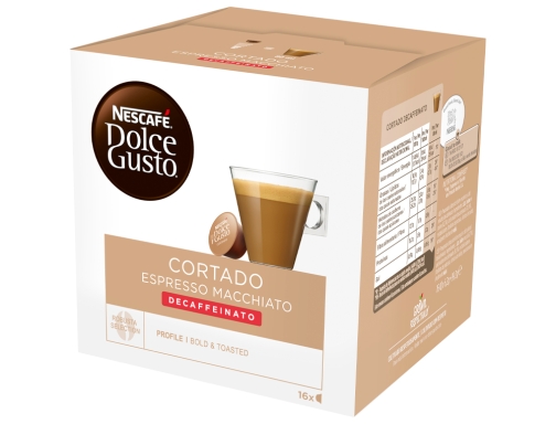 Cafe Dolce gusto cortado descafeinado caja monodosis de 16 unidades 12213078, imagen 2 mini