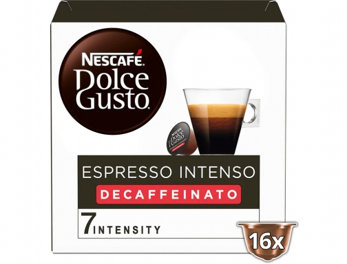 Cafe Dolce gusto espresso intenso descafeinado intensidad 7 monodosis caja de 16 12523871, imagen 3 mini