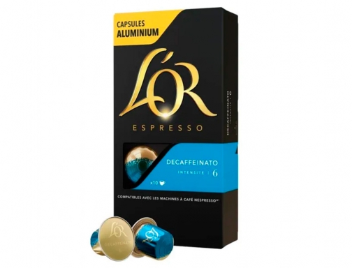 Cafe marcilla l arome espresso decaffeinato fuerza 6 monodosis caja de 10 L?arome 67058, imagen 2 mini